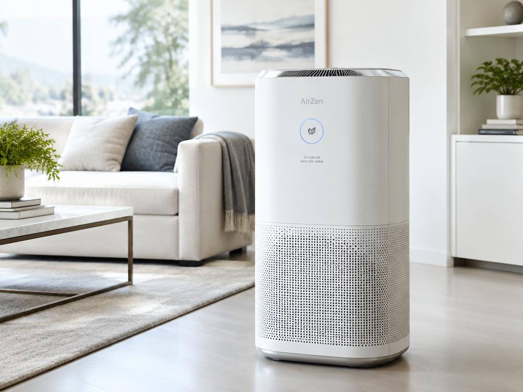 Premium residential air purification system in a modern home